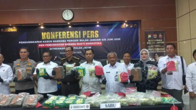 GIAN  Apresiasi Kinerja Diresnarkoba Polda Jatim dan Jajarannya Terkait Pengungkapan dan Pemusnahan BB Narkotika