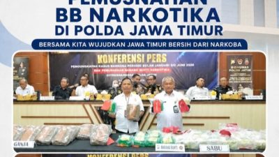 GIAN Jatim Apresiasi Polda Jatim: Ribuan Jaringan Narkoba Dihancurkan, 2,79 Juta Jiwa Berhasil Diselamatkan dari Ancaman Gelap