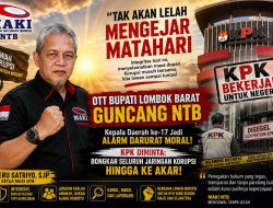 OTT Bupati Lombok Barat Jadi Titik Balik Pemberantasan Korupsi, MAKI NTB Minta KPK Usut Tuntas Dugaan Keterlibatan Pihak Lain demi Selamatkan Integritas Pemerintahan Daerah